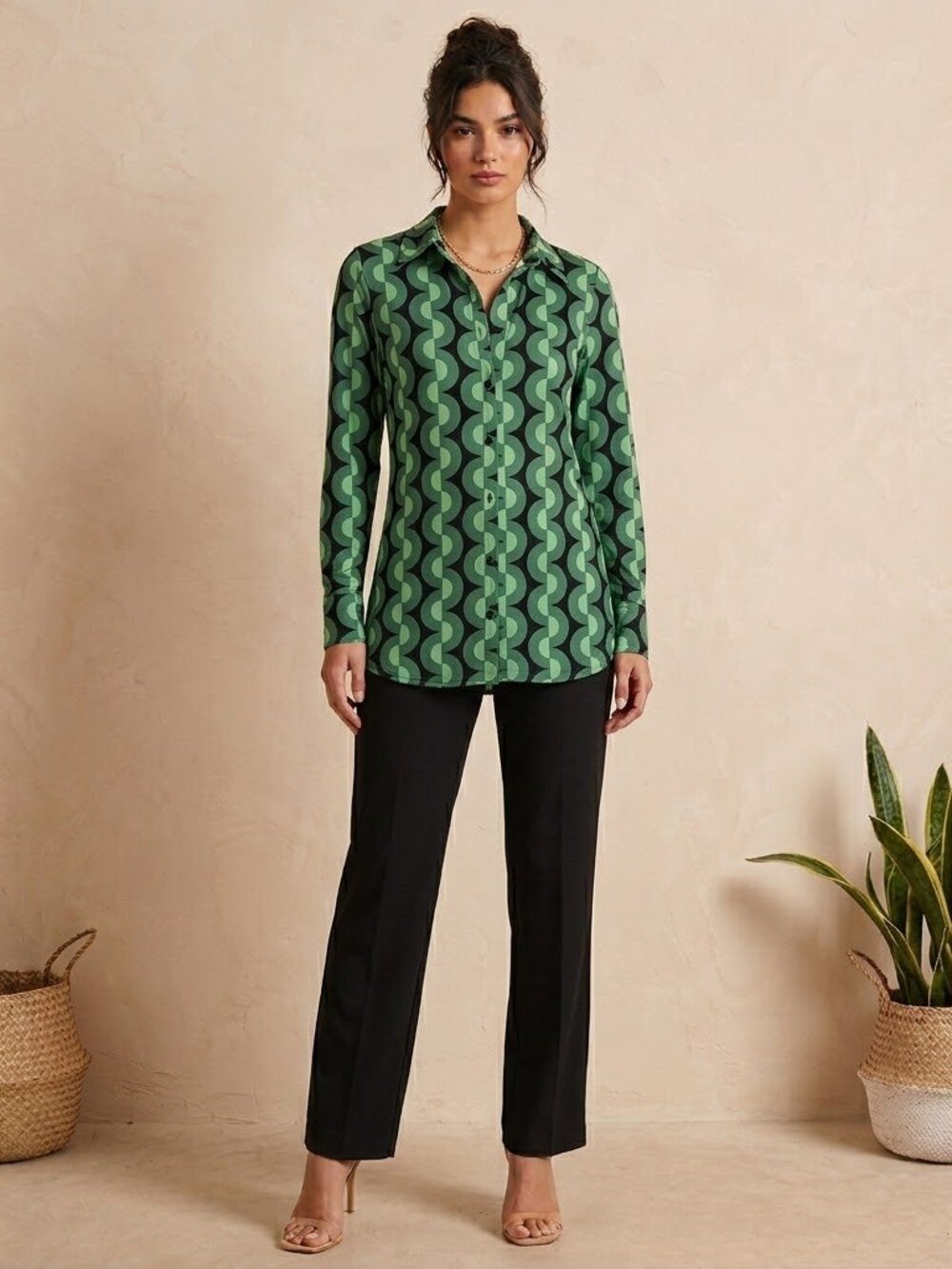 80s Lycra blouse